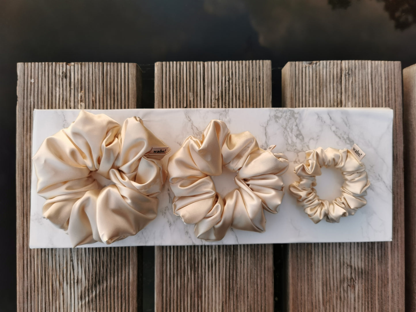 Champagne Cream Scrunchie