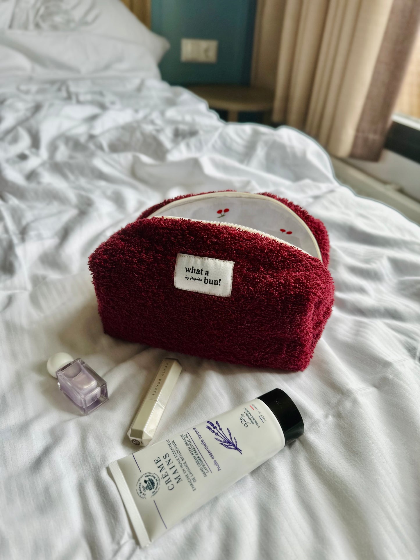 Frottee Bordeaux Make-up Bag