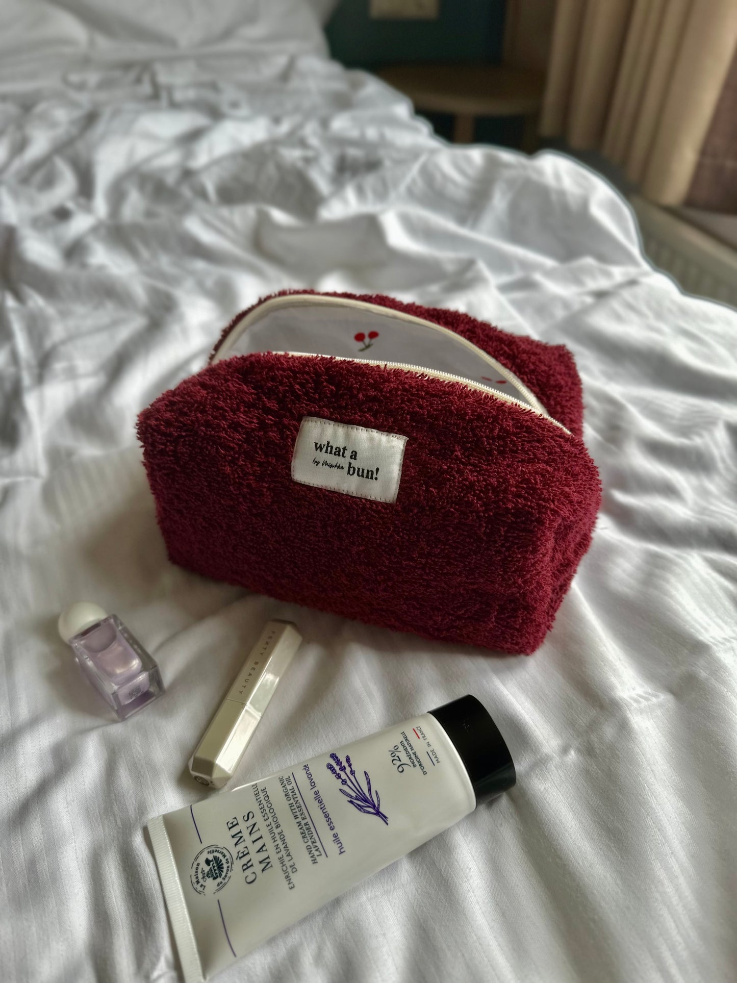 Frottee Bordeaux Make-up Bag