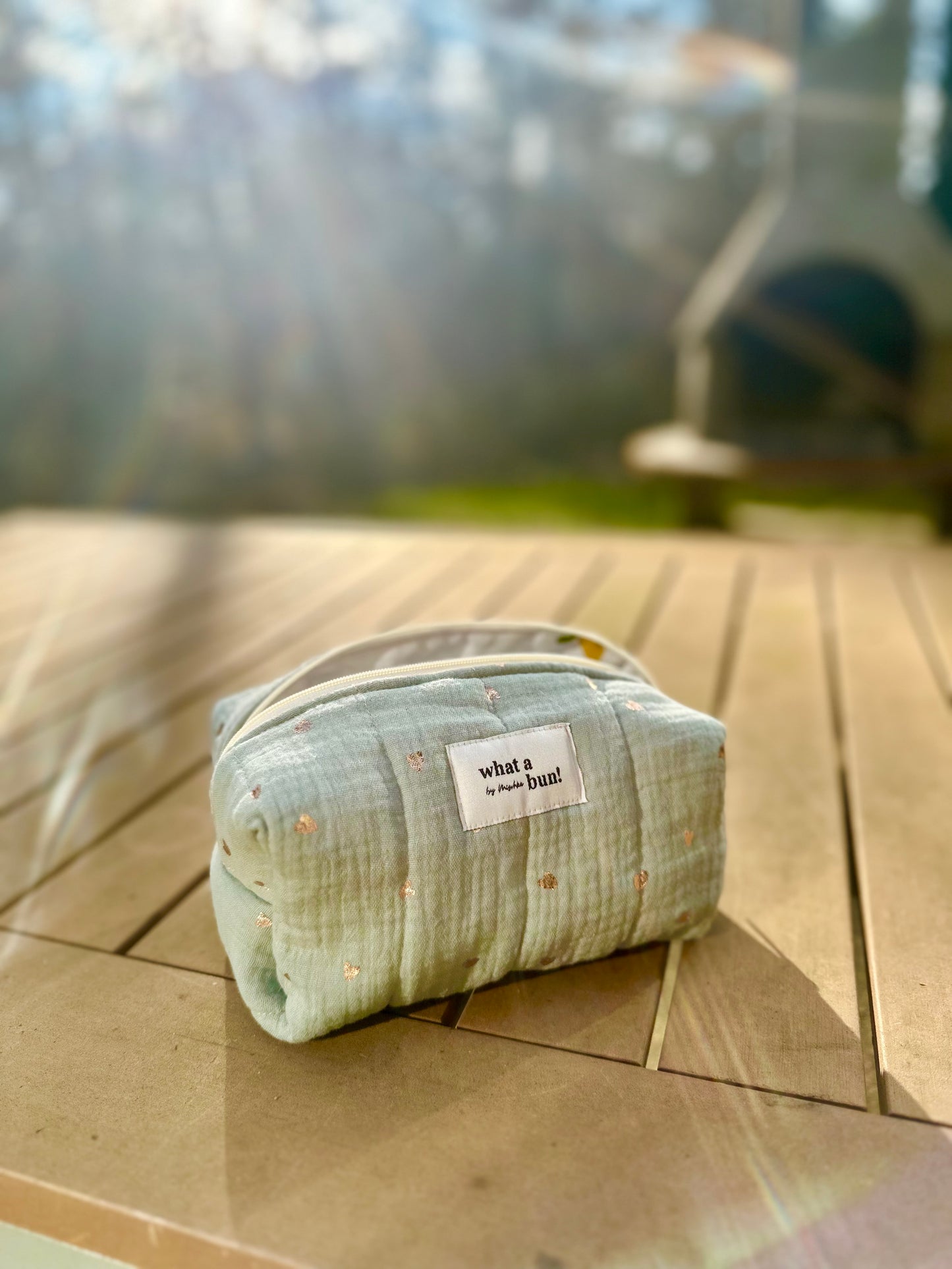 Musseline Gold Hearts Make-up Bag