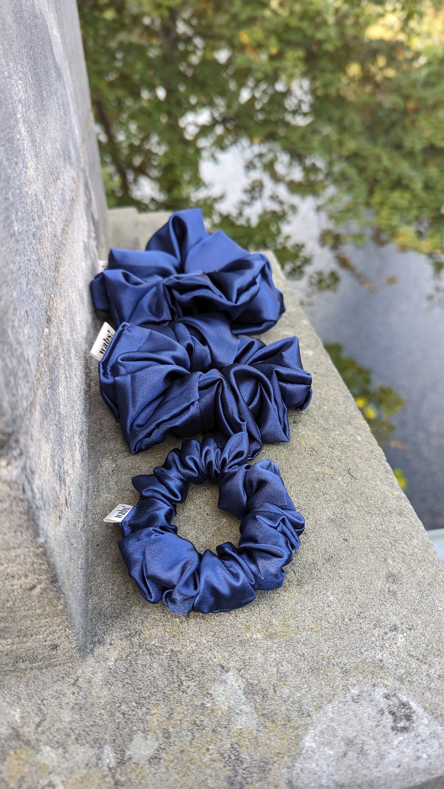 Navy Blue Scrunchie