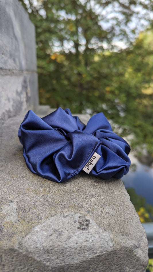 Navy Blue Scrunchie