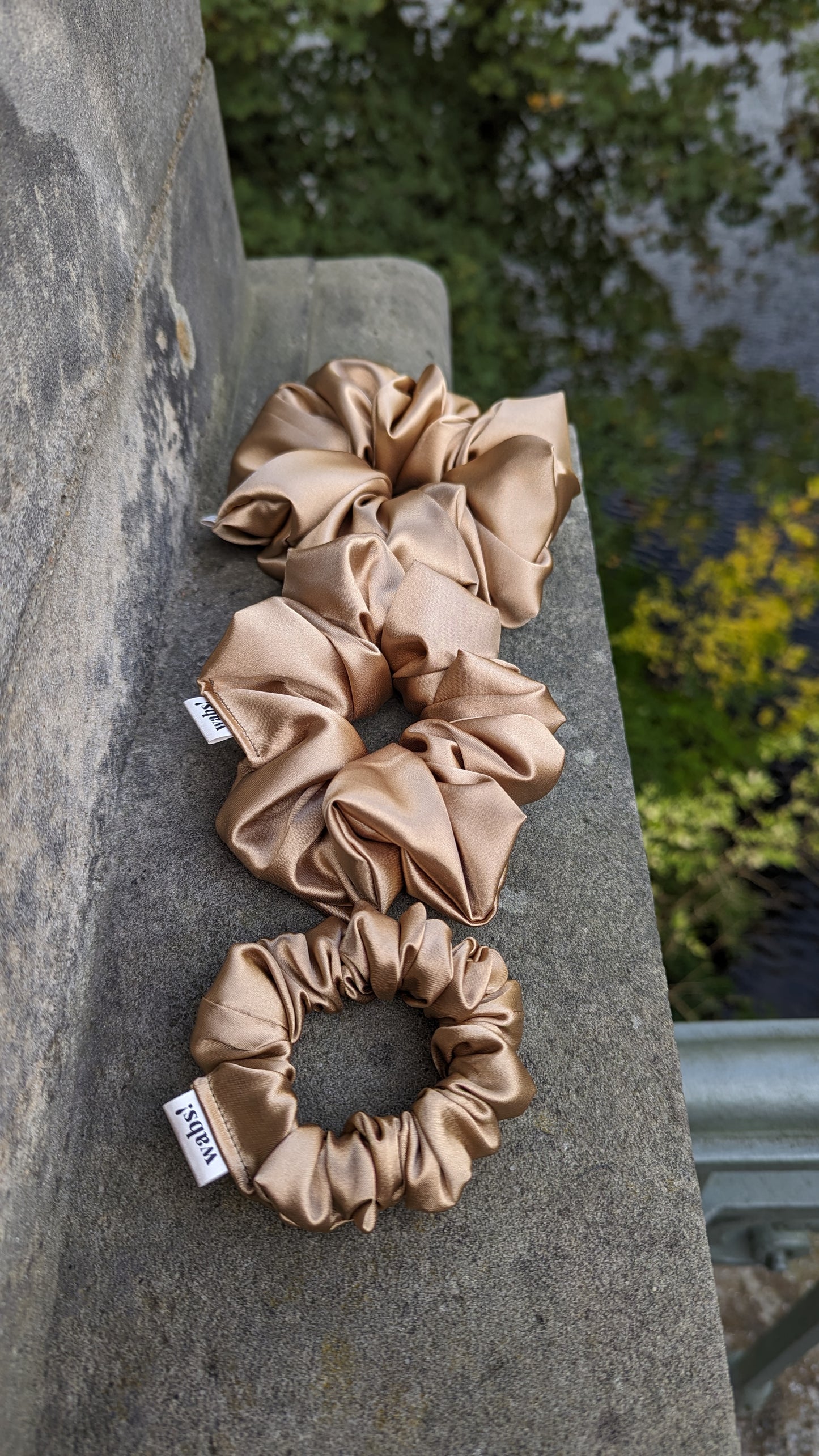 Gold Satin Scrunchie