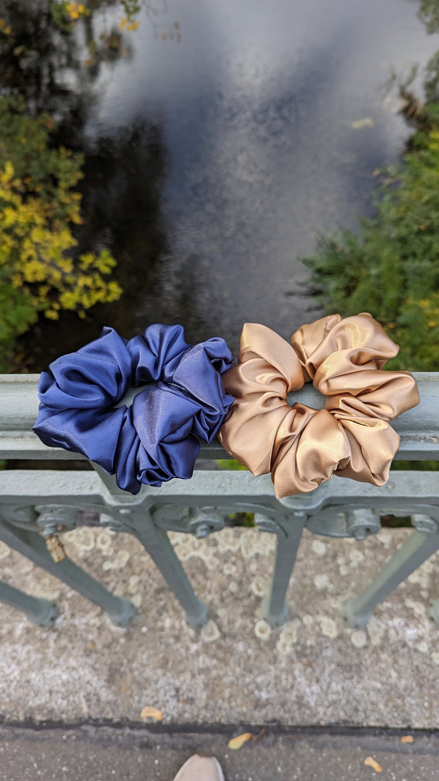 Gold Satin Scrunchie