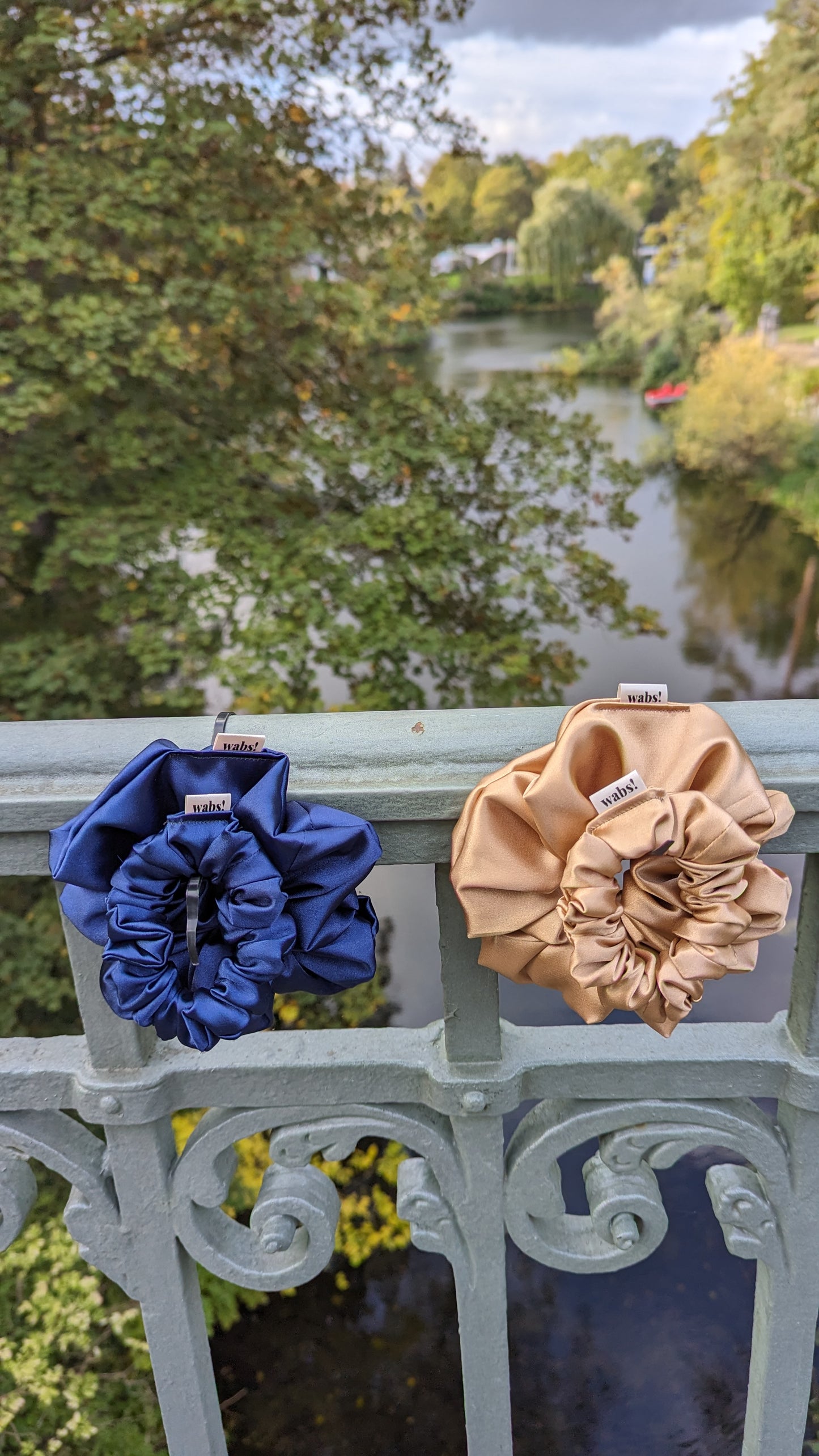 Gold Satin Scrunchie