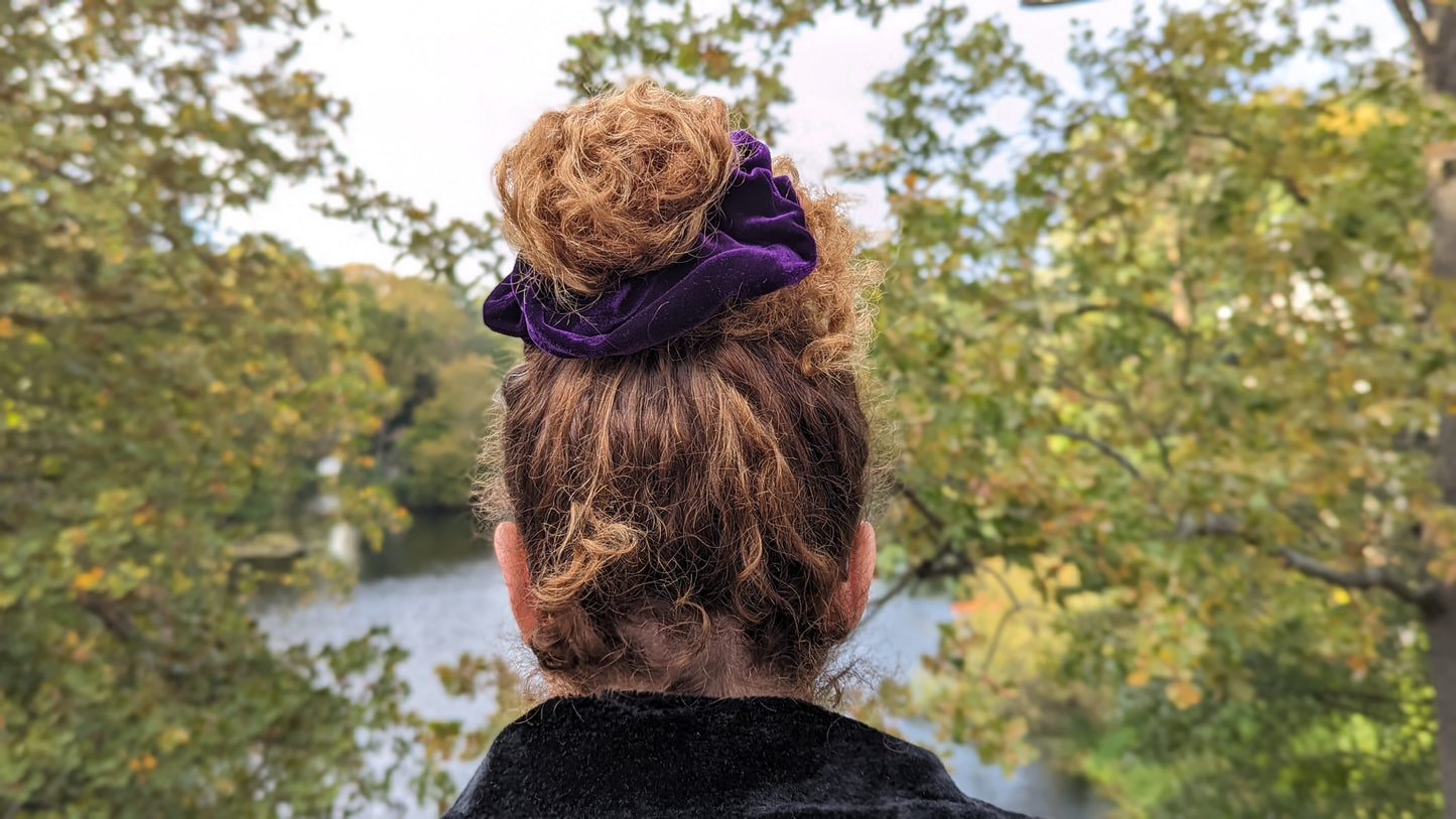 Violet Velvet Scrunchie