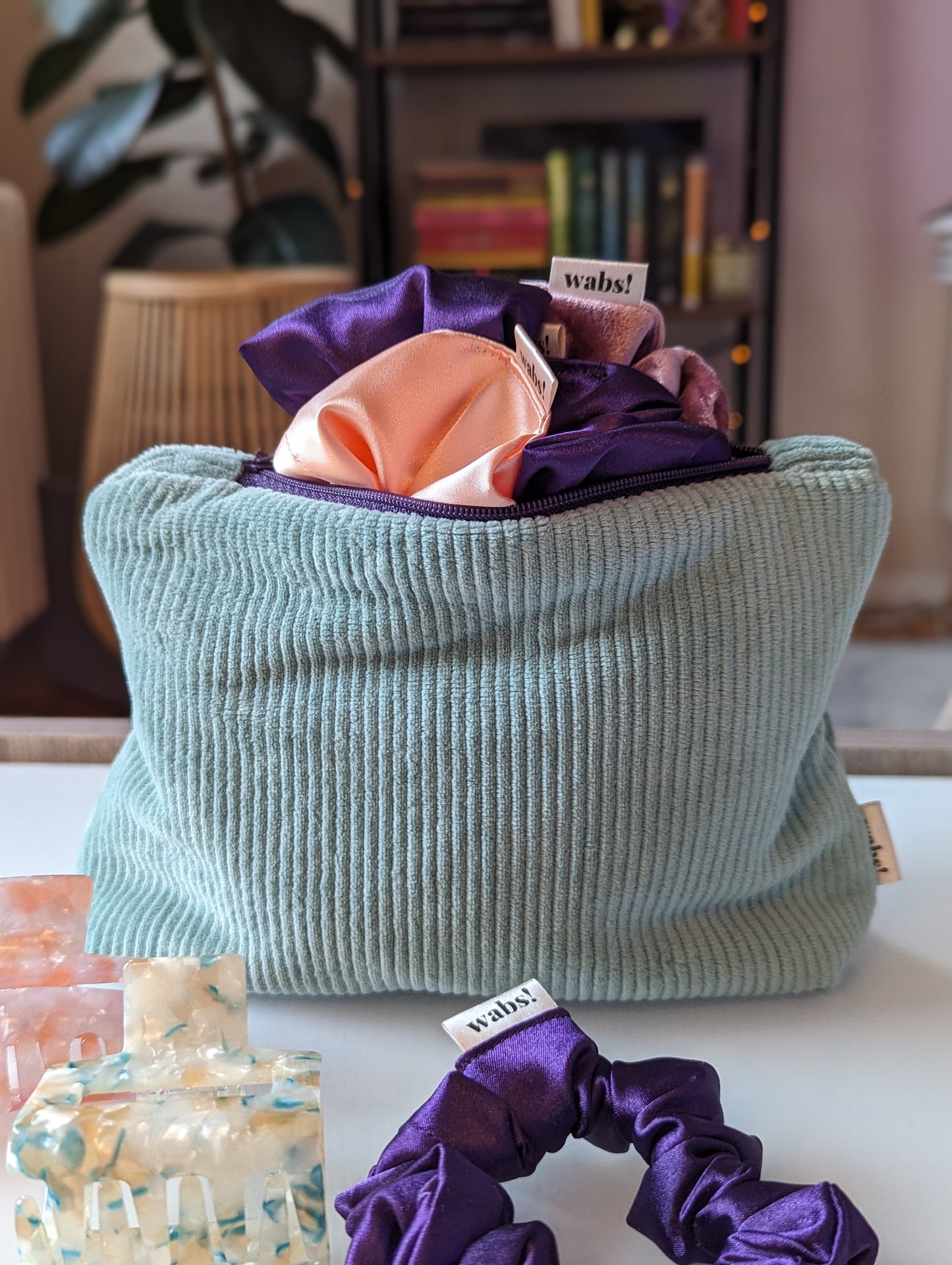 Cosmetic Scrunchie Bag Cord