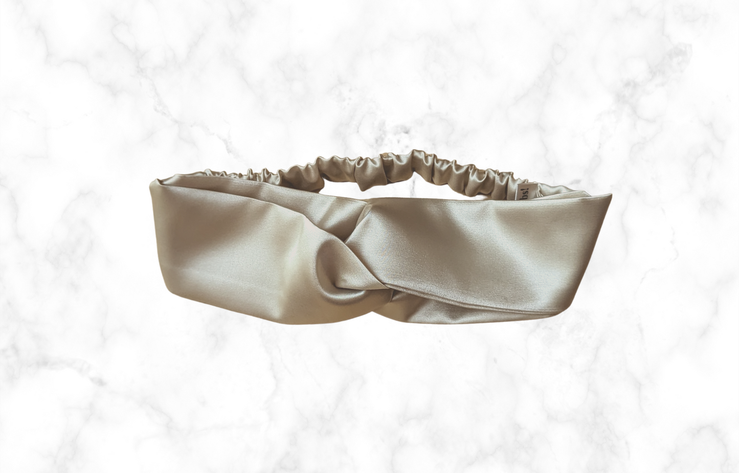 Twisted Satin Headband Champagne