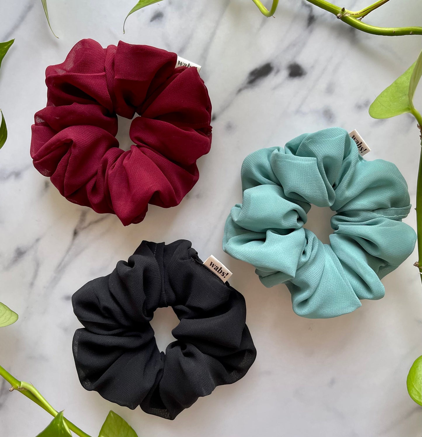 Bordeaux Double Filled Scrunchie