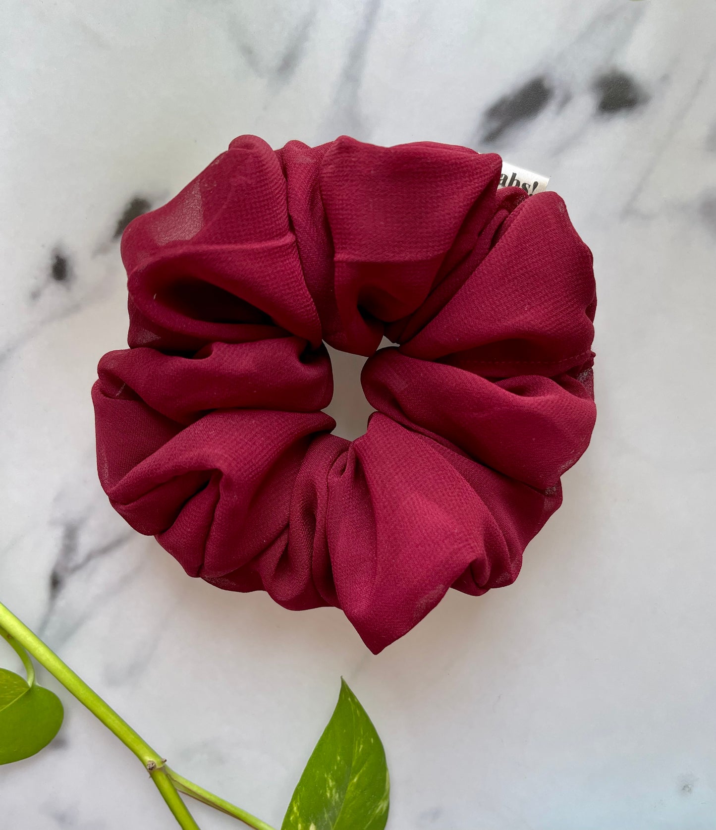 Bordeaux Double Filled Scrunchie