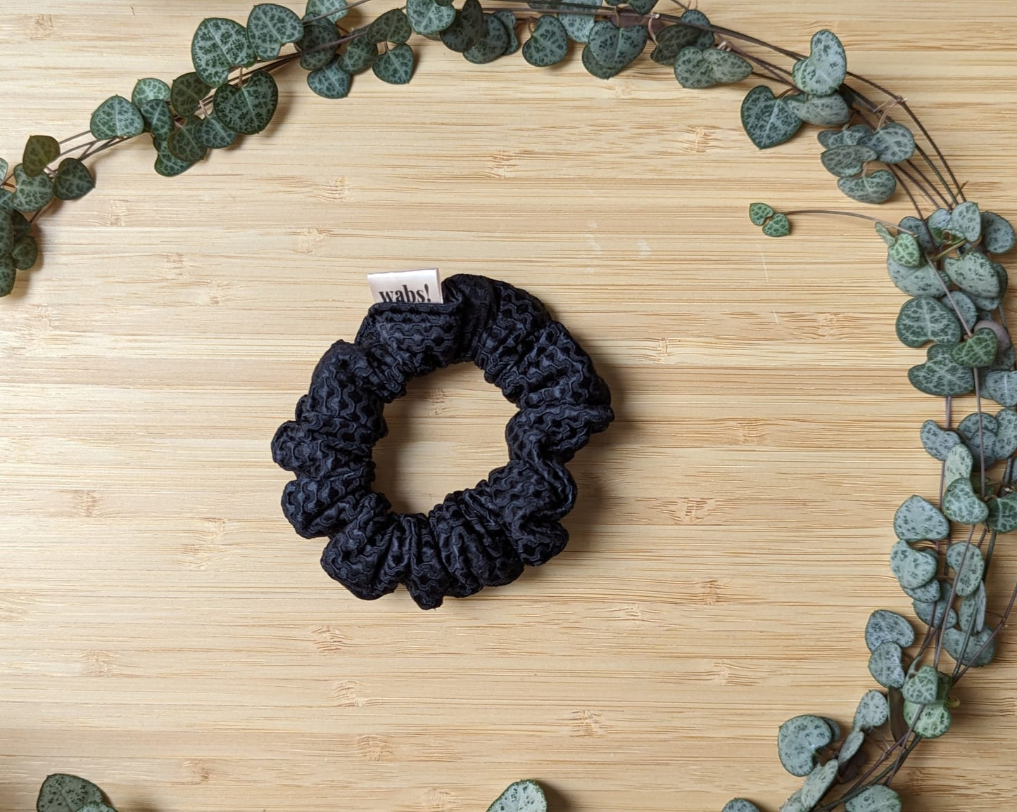 Wool Pinstripe Scrunchie