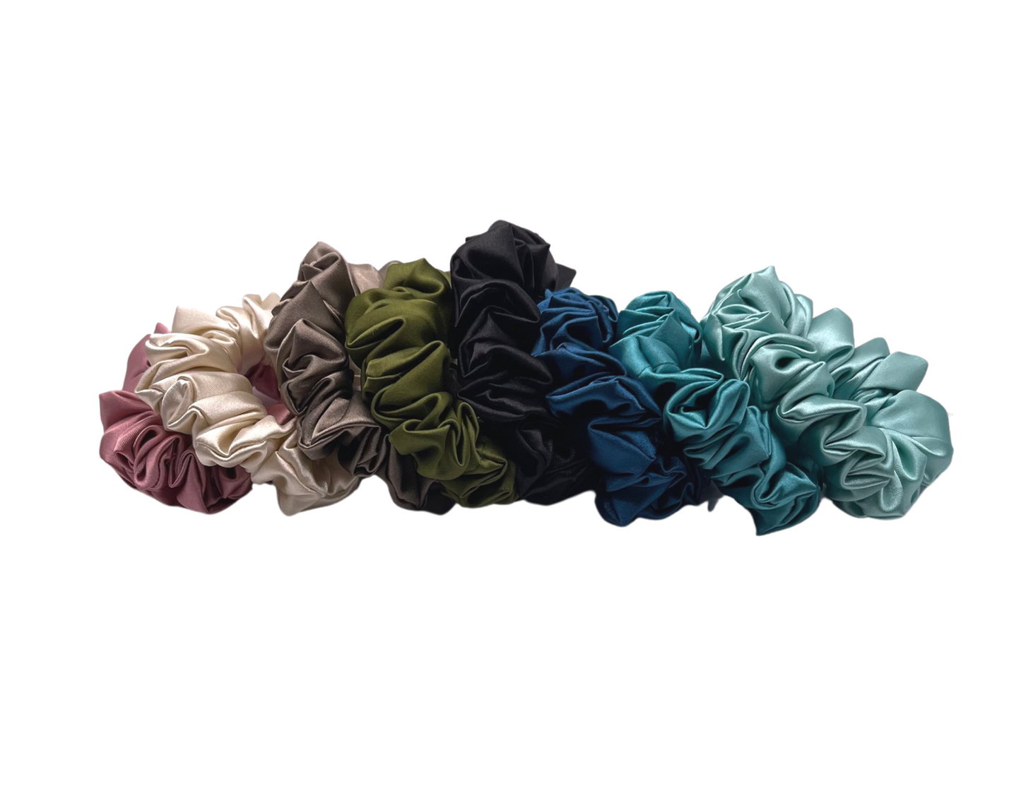 Black Satin Scrunchie