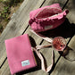 Pink padded Book Bag with golden dots
Pink Book Bag with fabric bow
Pink and gold Book Bag
Pink padded Make up Bag with golden dots
Pink Make up Bag with fabric bow
Pink and gold Make up Bag