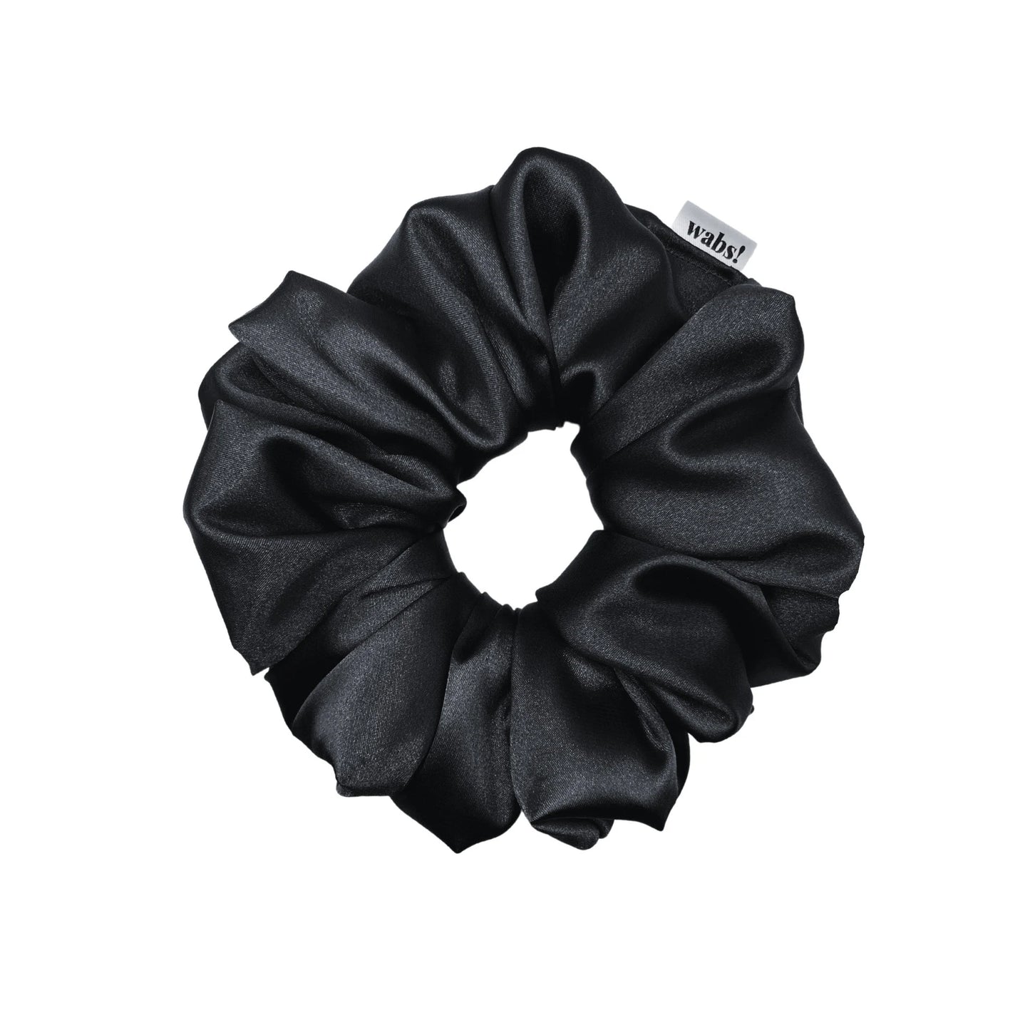 Black Satin Scrunchie