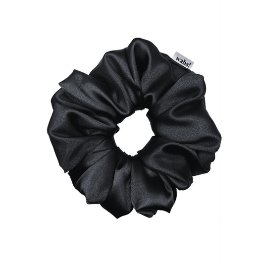 Black Satin Scrunchie
