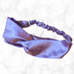 Twisted Satin Headband Lavender