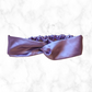 Twisted Satin Headband Lavender
